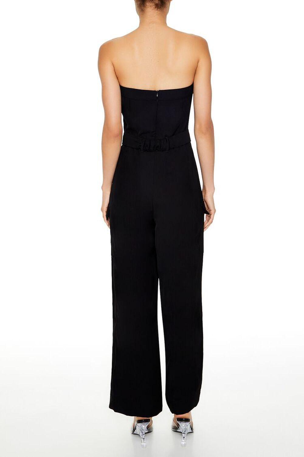 Belted Strapless Cargo Jumpsuit | Forever 21 Product Image