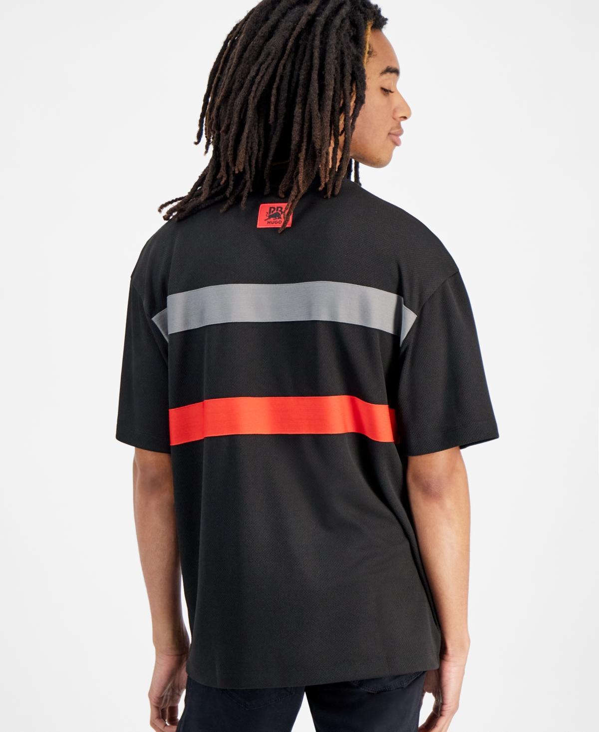 HUGO BOSS Hugo By  Men's Stripe T-shirt In Blk Product Image