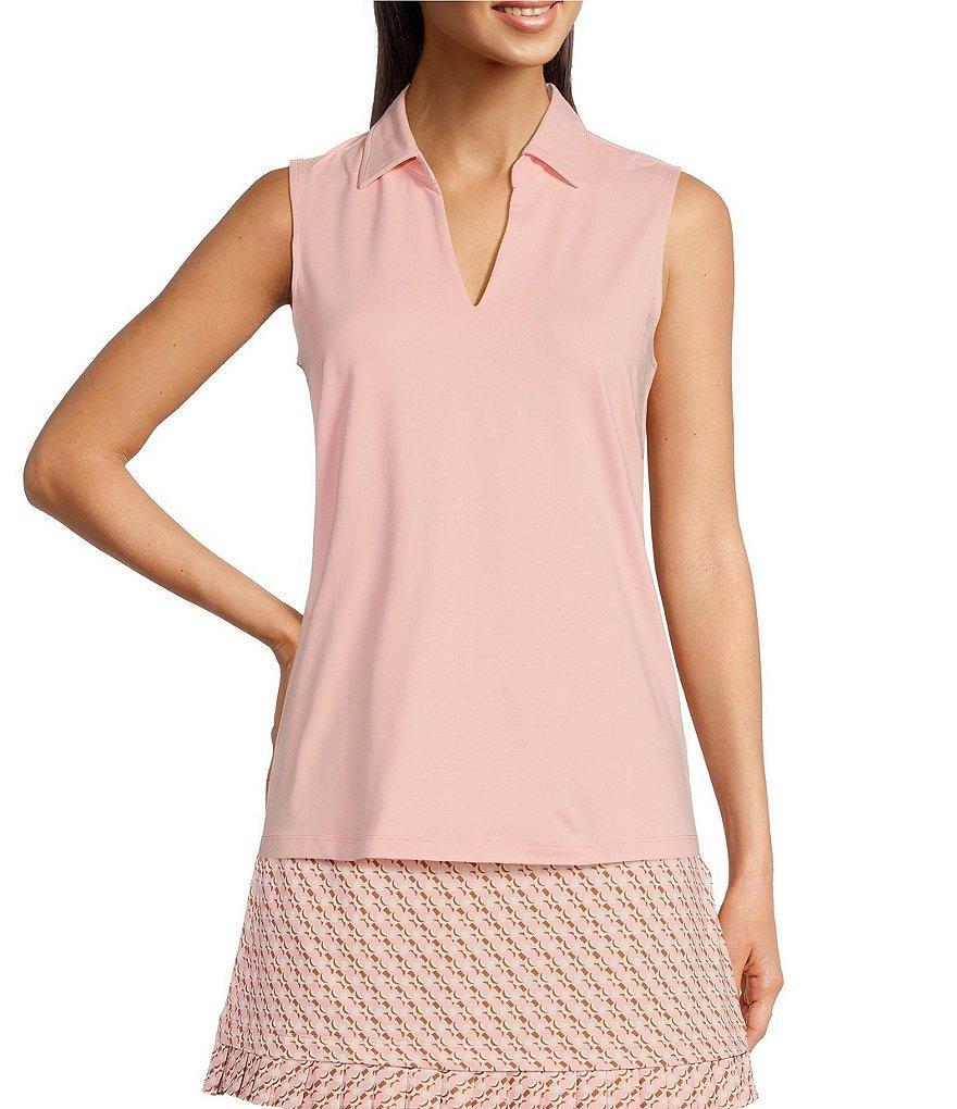 J.McLaughlin Aida Catalina Cloth Knit Point Collar Sleeveless Top product image