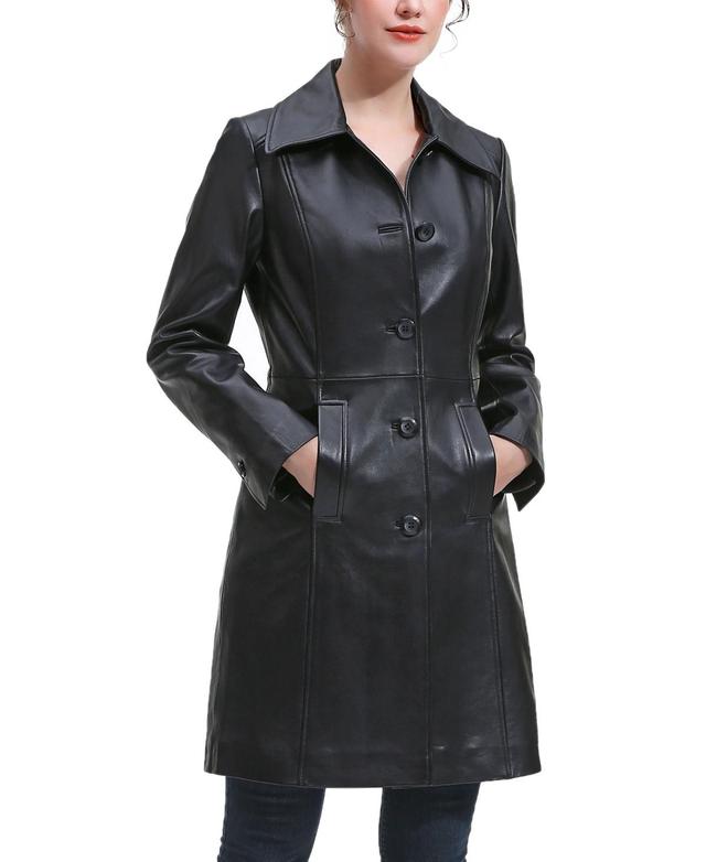 Bgsd Womens Maisy Leather Long Coat Product Image