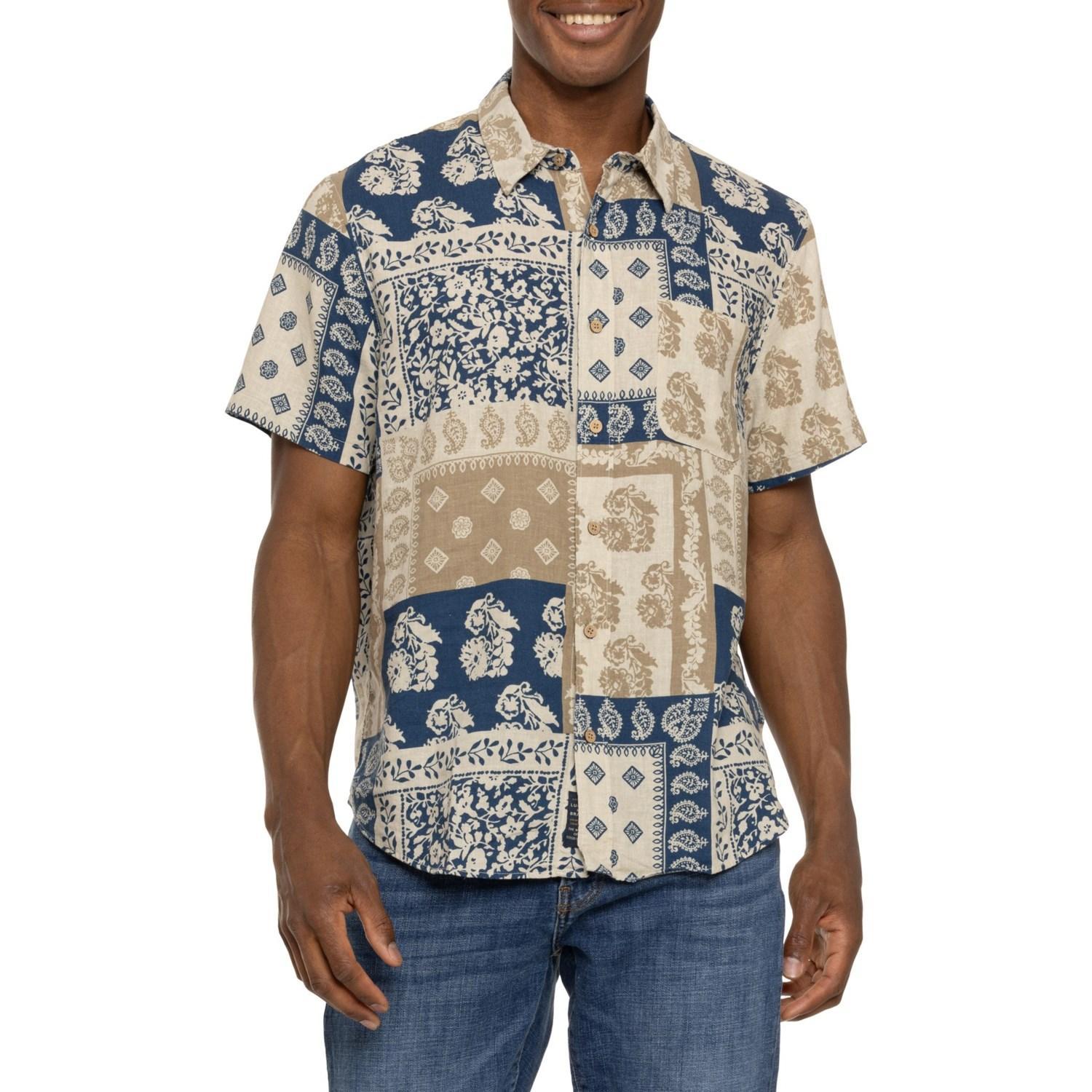 Lucky Brand Printed Linen Shirt - Short Sleeve Product Image