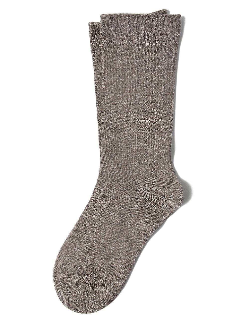 Womens Cashmere and Silk Sparkling Knit Socks Product Image