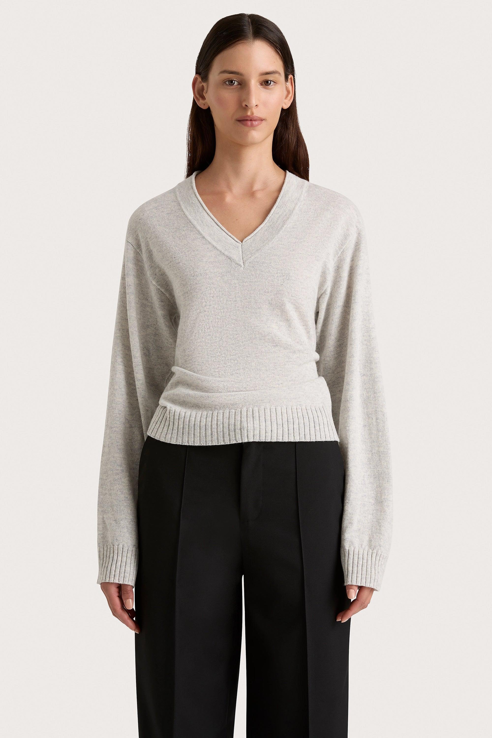 Frederikke Cashmere Sweater Grey Marle Product Image