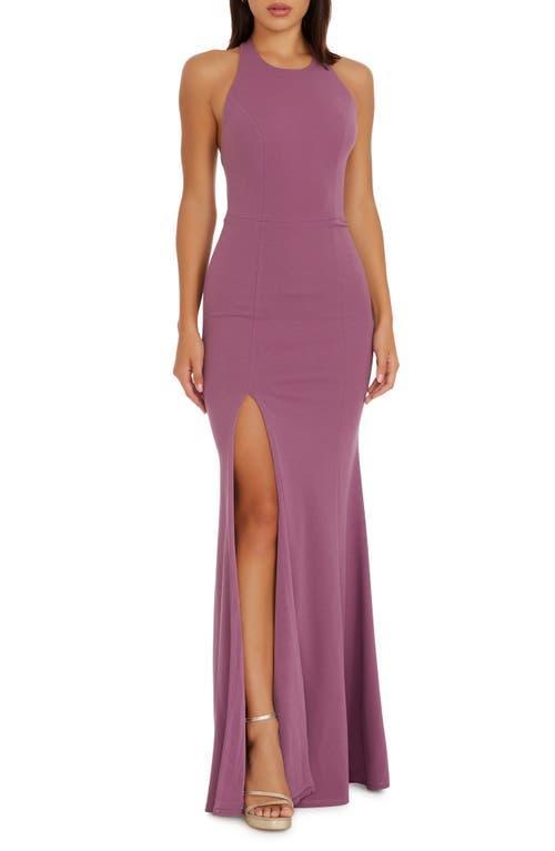 Dress the Population Paige Halter Neck Mermaid Gown Product Image