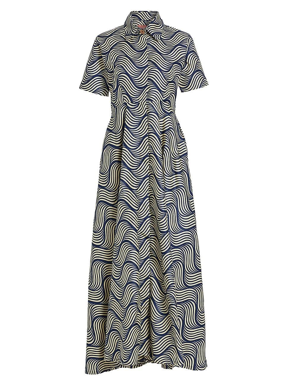 Womens Feyi Printed Cotton Maxi Dress Product Image