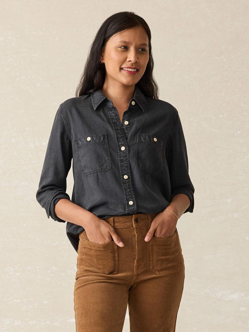 Tried & True Chambray Shirt - Durango Black Product Image