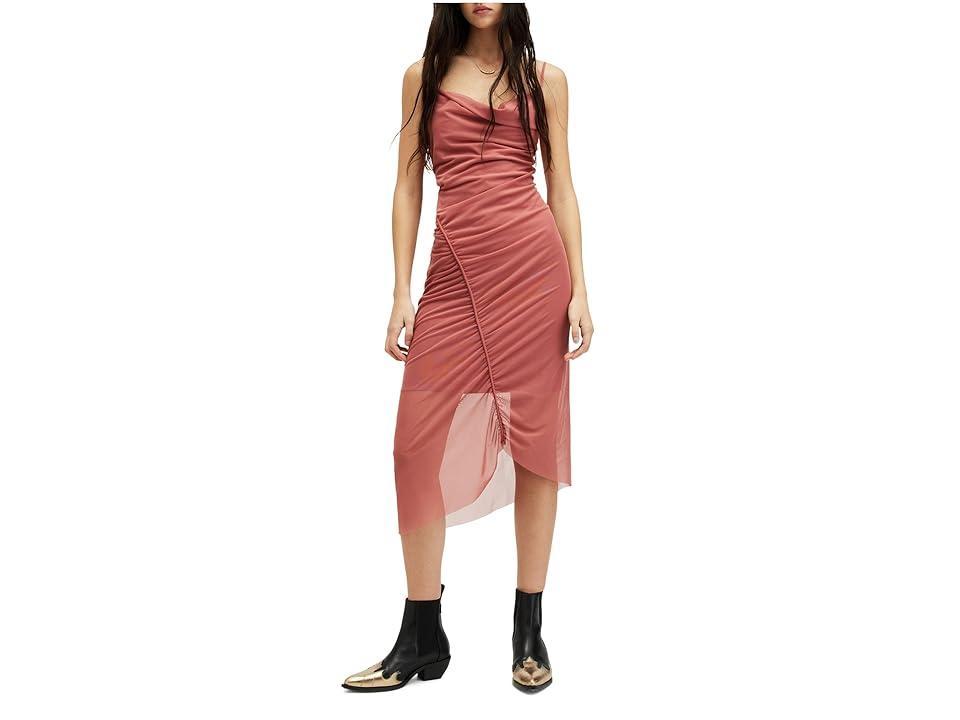 Allsaints Ulla Mesh Midi Dress Product Image