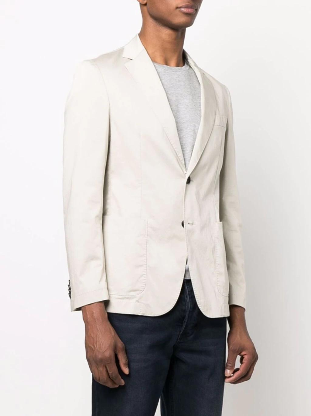 Single-breasted Tailored Blazer In Light Beige 271 Product Image