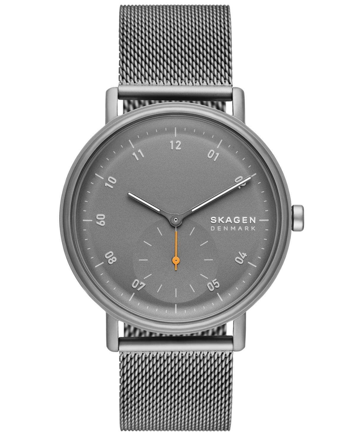 Skagen Mens Kuppel Quartz Three Hand Gray Stainless Steel Watch, 44mm Product Image