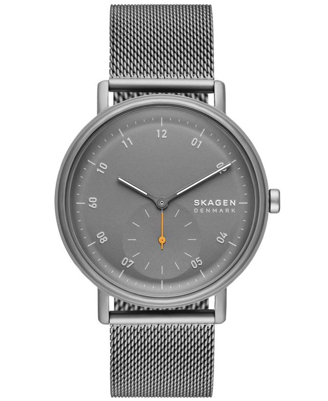 Skagen Mens Kuppel Quartz Three Hand Gray Stainless Steel Watch, 44mm - Gray Product Image