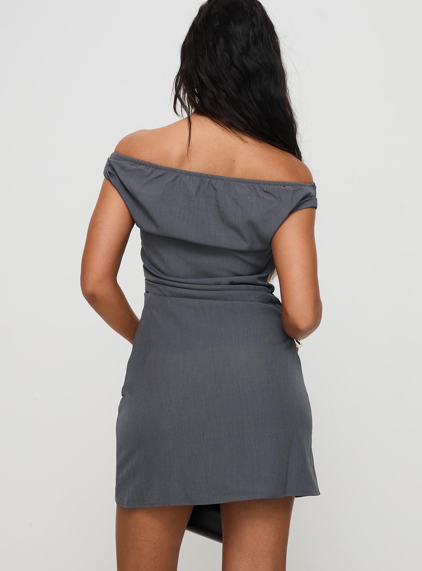 Horizons Mini Dress Grey Product Image