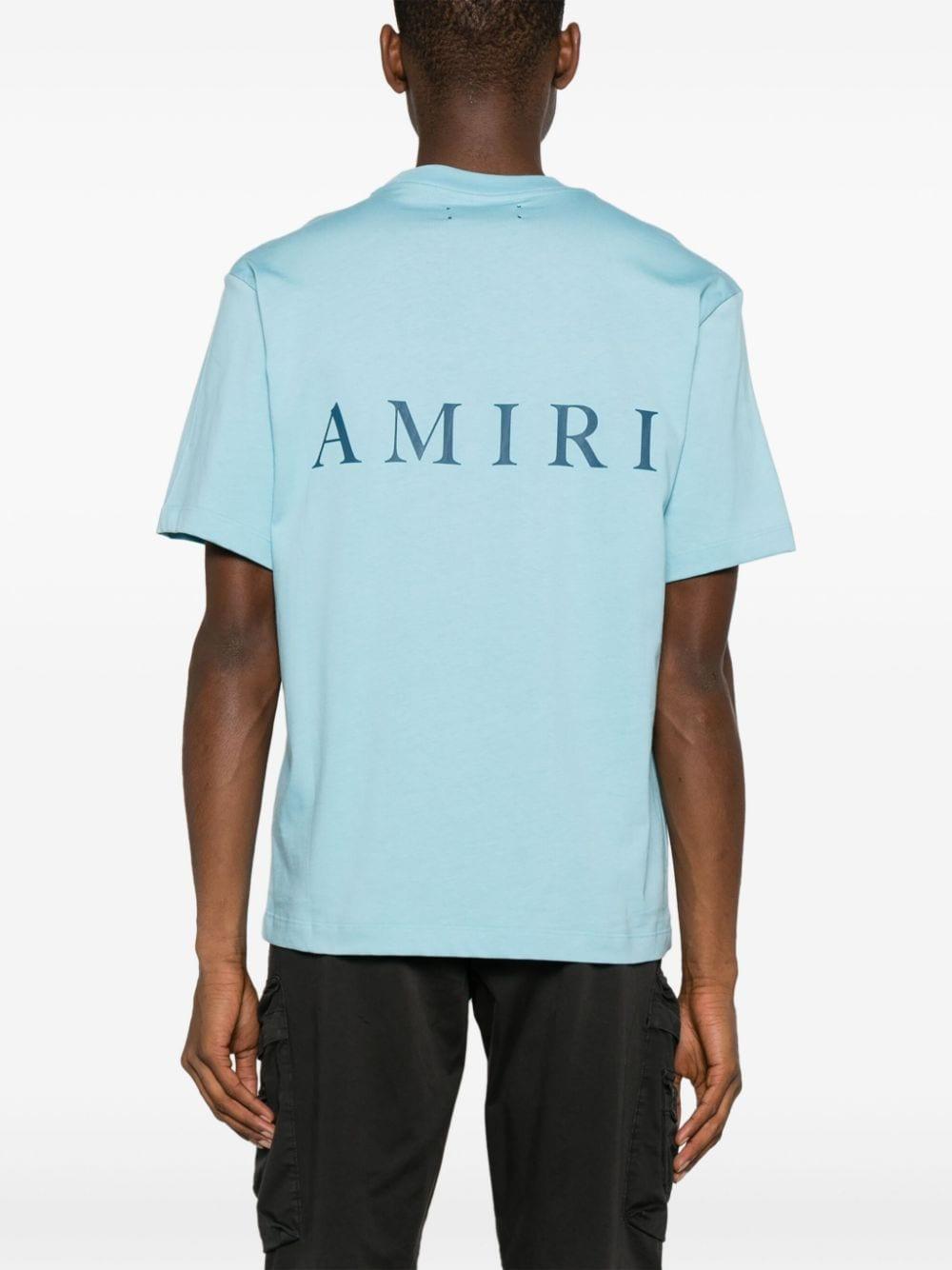 Logo-print Cotton T-shirt In Lightblue Product Image