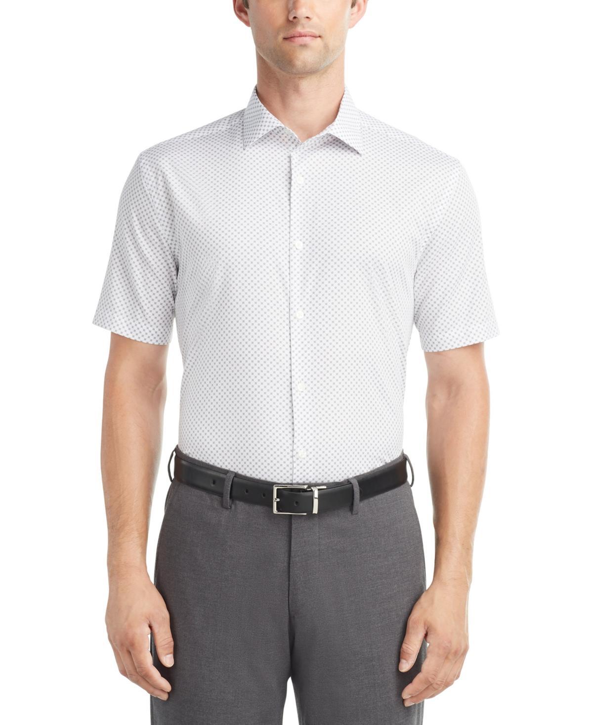 Van Heusen Mens Slim-Fit Flex Collar Short-Sleeve Dress Shirt Product Image