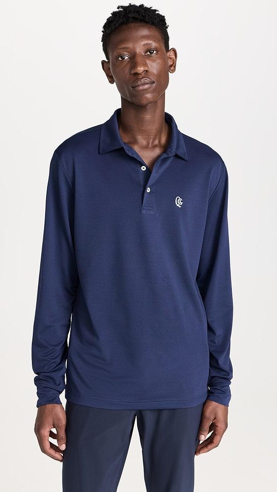 Quiet Golf Monogram Long Sleeve Polo | Shopbop Product Image