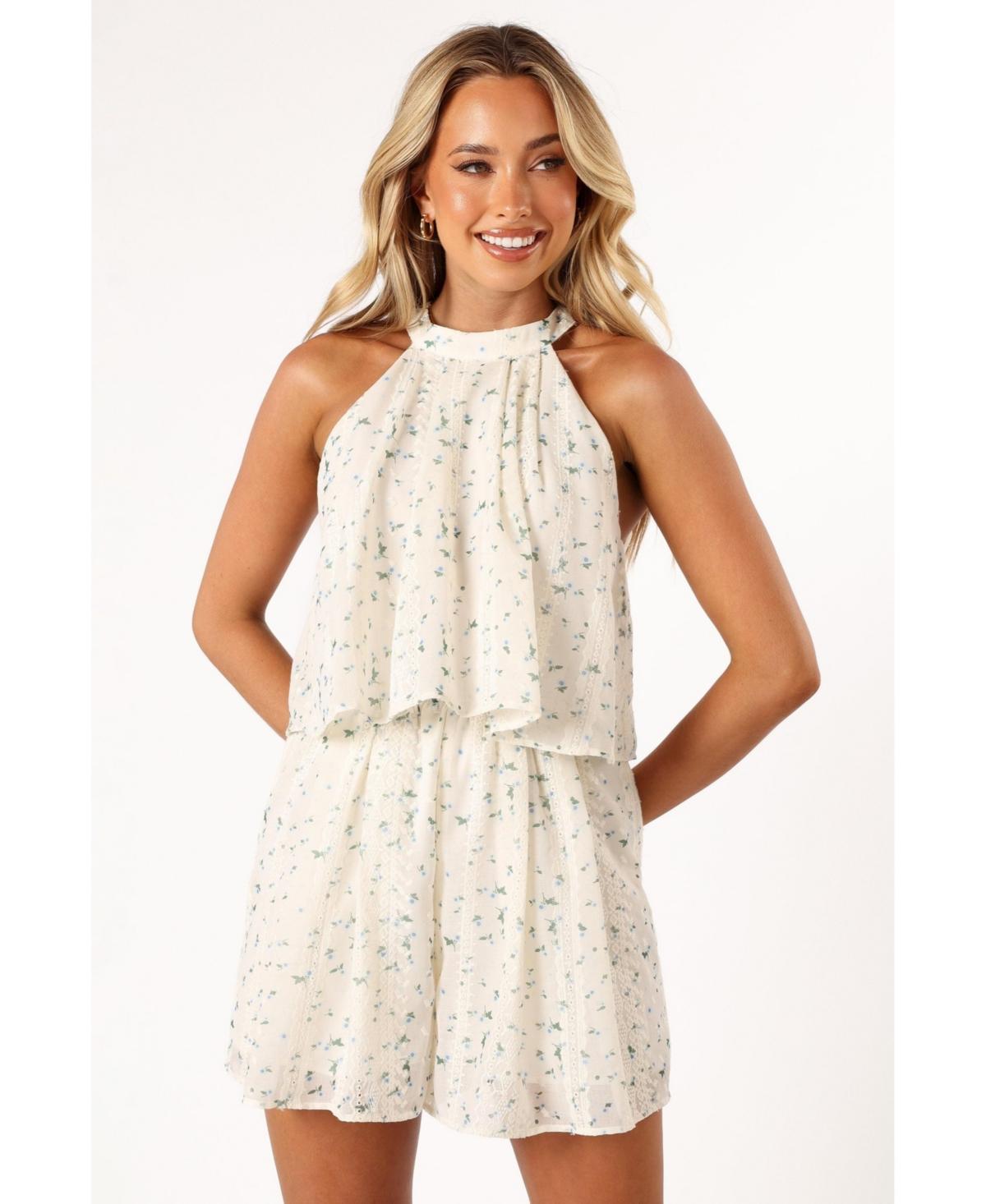 Petal and Pup Womens Mindy Halterneck Romper Product Image