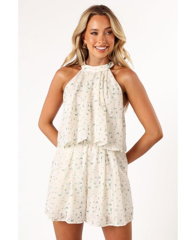 Petal and Pup Womens Mindy Halterneck Romper Product Image