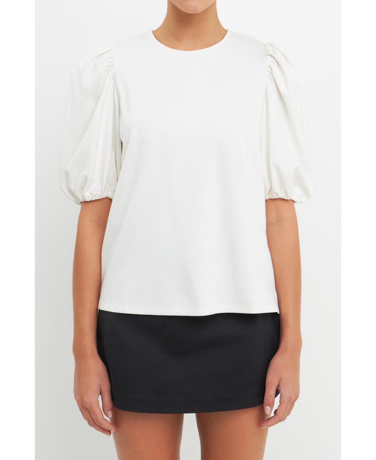 English Factory Womens Puff Sleeve Top product image