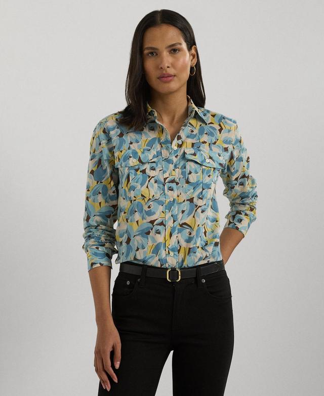 Women's Cotton Floral Shirt Product Image