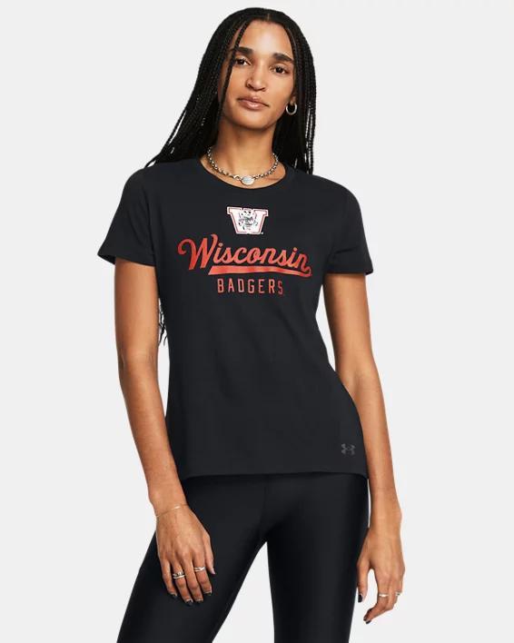 Womens UA Performance Cotton Collegiate Short Sleeve Product Image