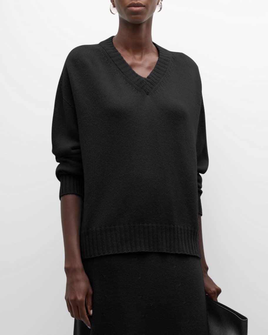 V-Neck Wool-Cashmere Sweater product image