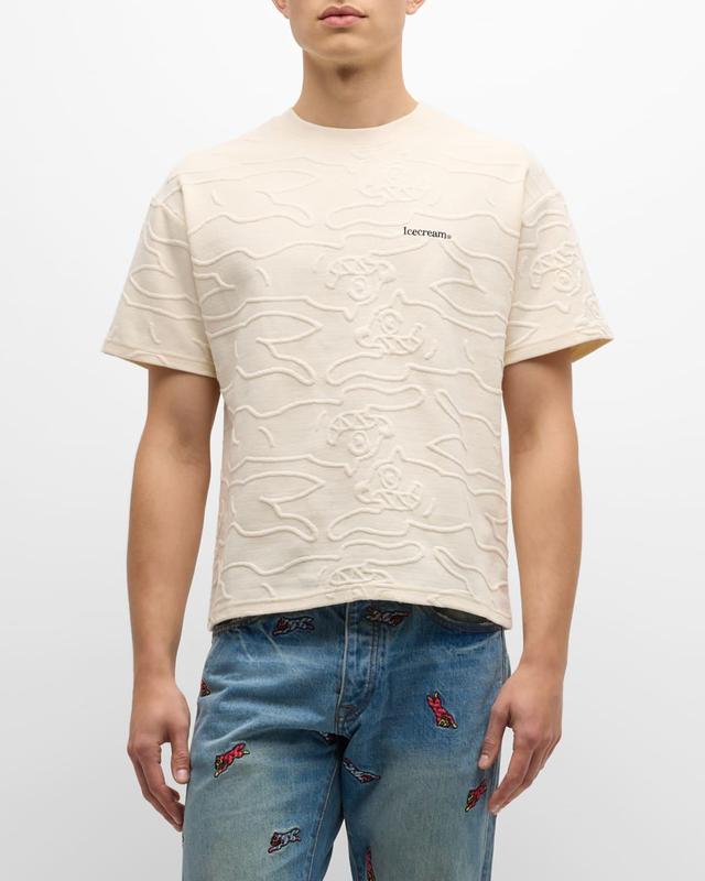 Men's Blackened Oversize Knit T-Shirt Product Image