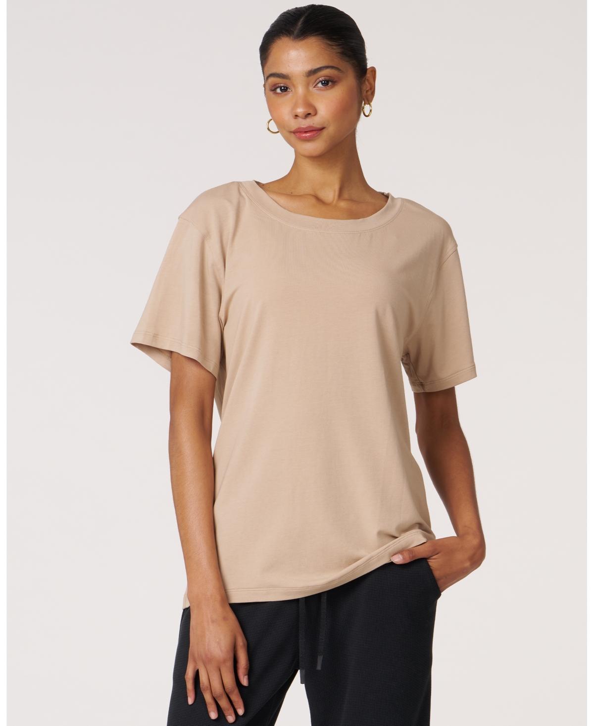 Rebody Active Womens Rebody Essentials Over d Short Sleeve Top For Women Product Image