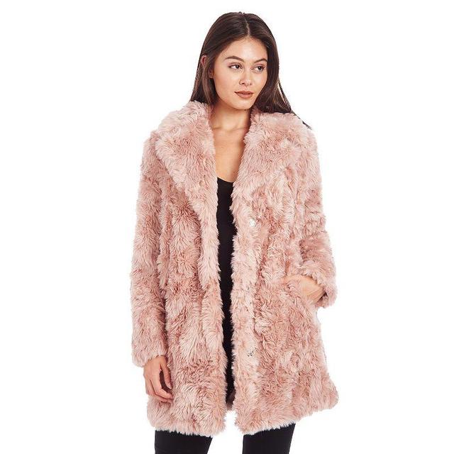 Womens Fleet Street Long Faux Fur Coat Product Image