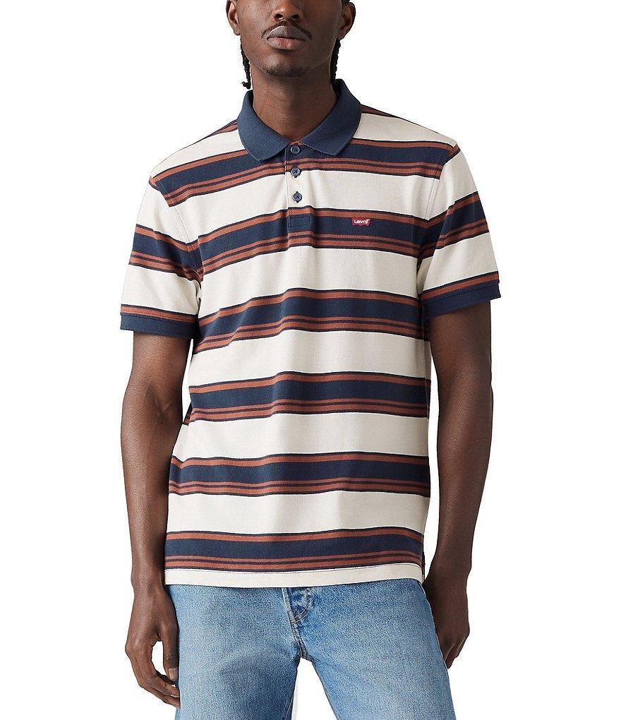 Levi's® Short Sleeve Housemark Striped Polo Shirt Product Image