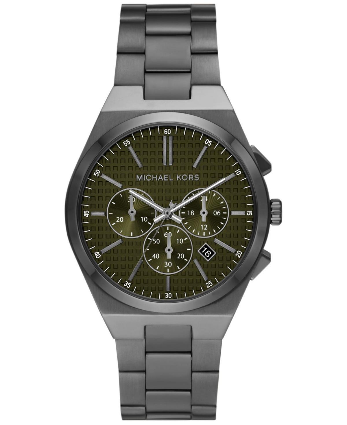 Michael Kors Mens Lennox Quartz Chronograph Gold-Tone Stainless Steel Watch 40mm Product Image