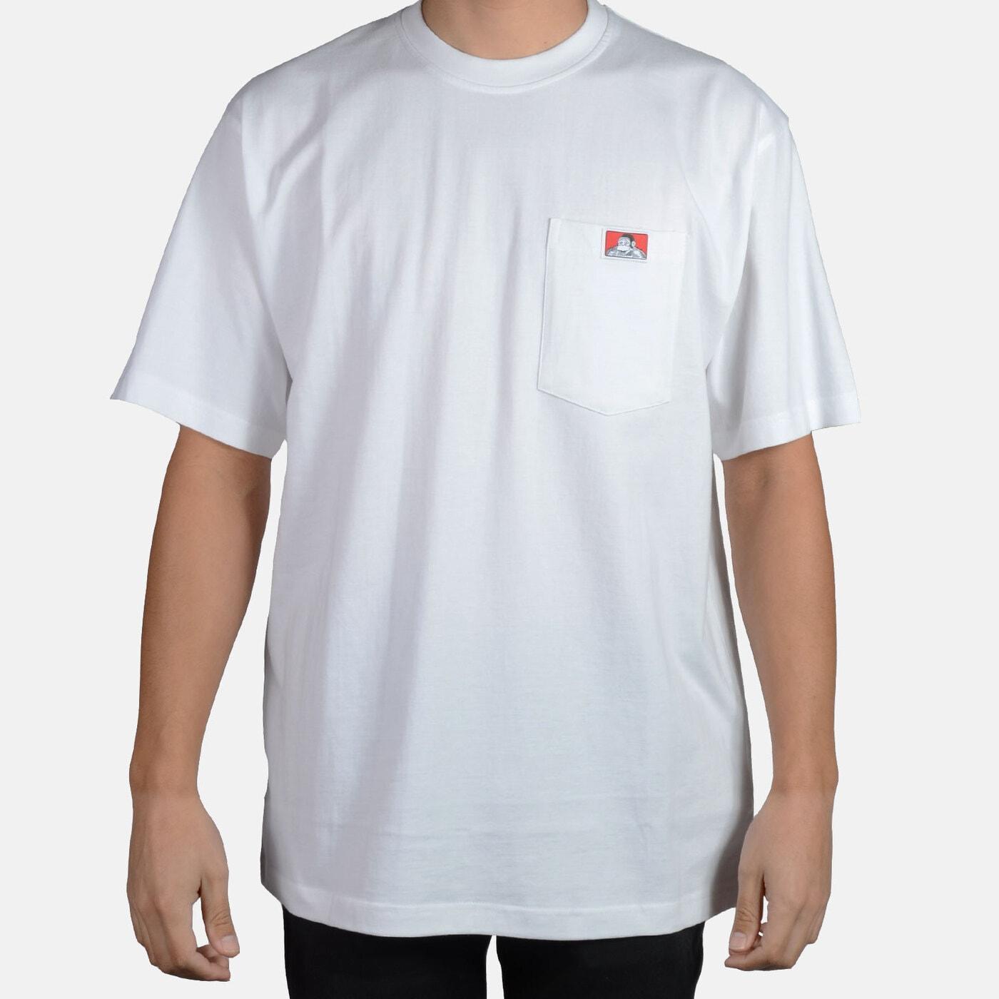 Heavy Duty Short Sleeve Pocket T-Shirt - White Product Image