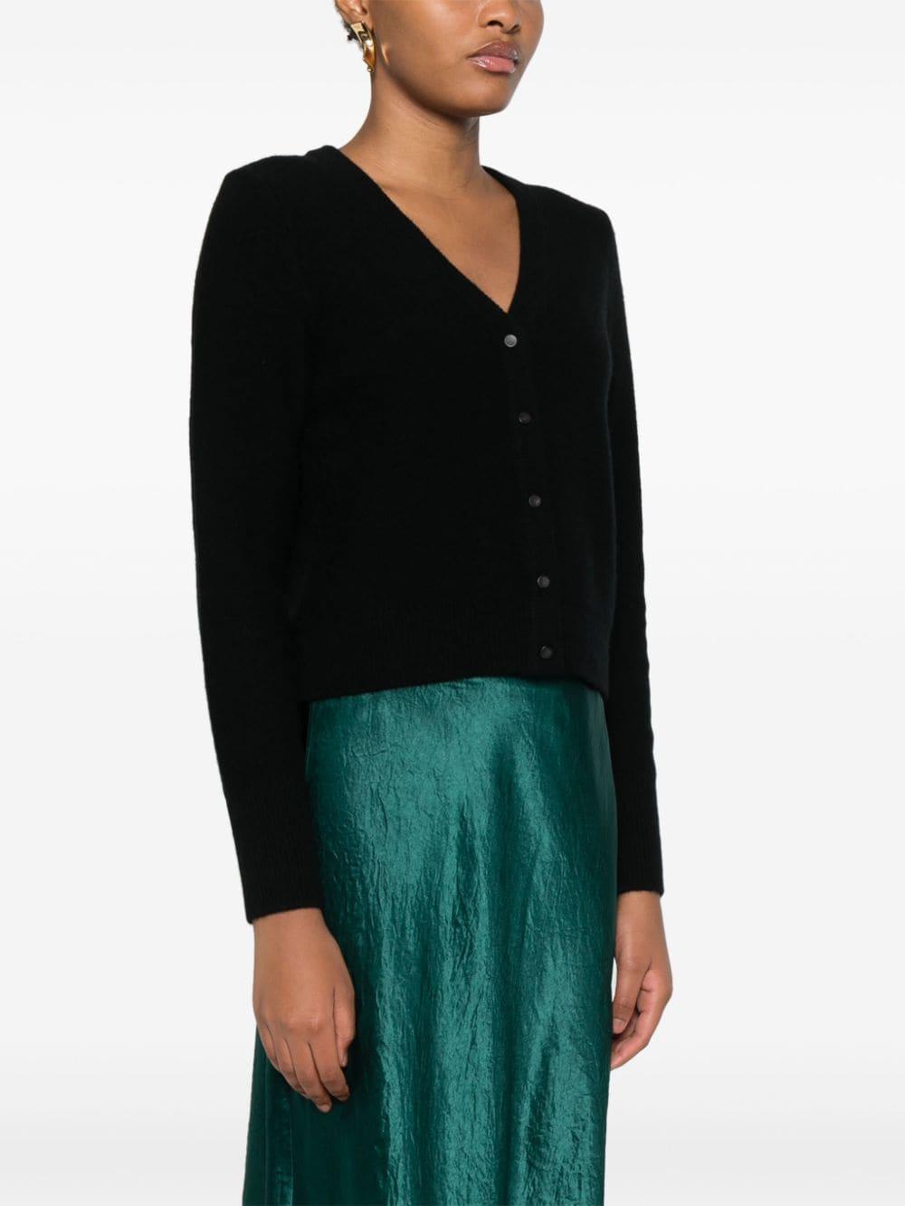 Cashmere Cardigan In Black Product Image