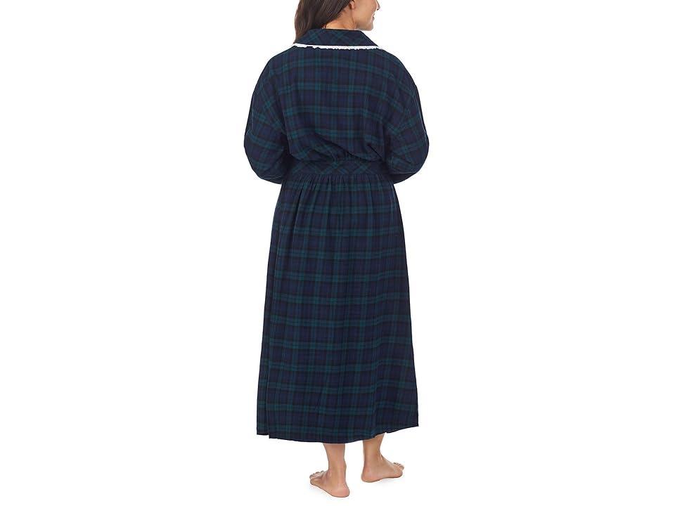 Lanz of Salzburg 52 Ballet Wrap Robe Plaid) Women's Robe Product Image