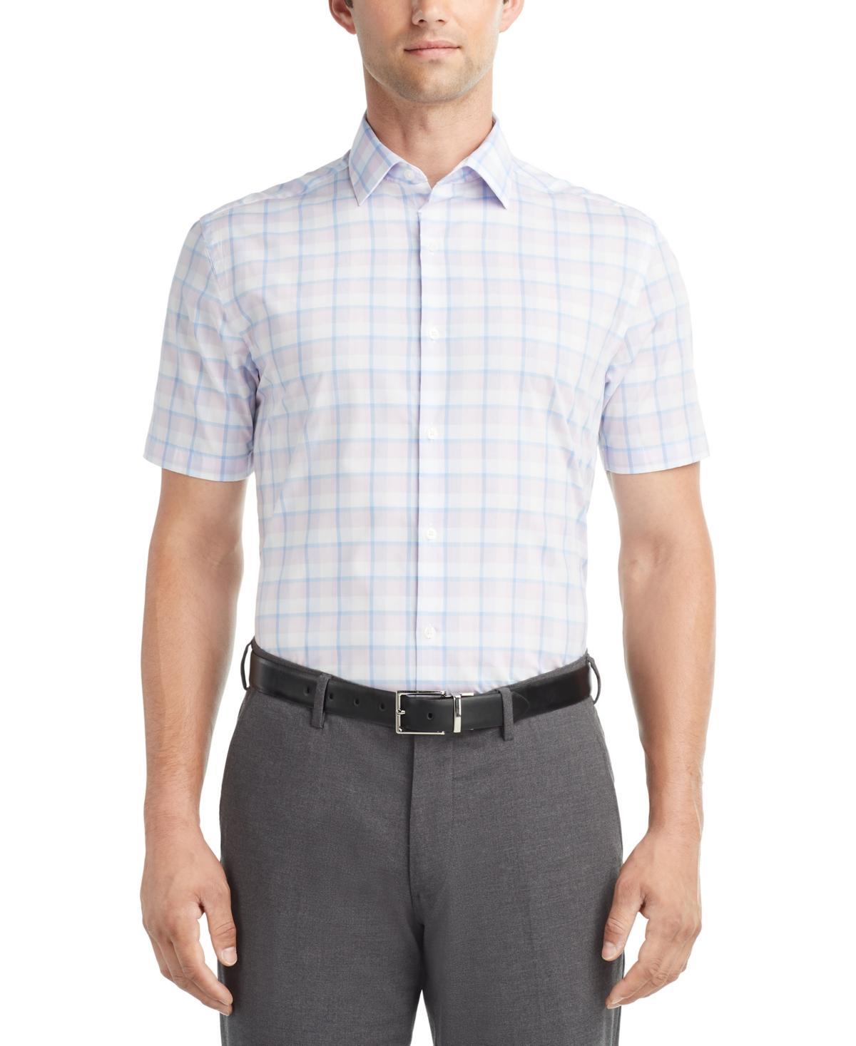 Van Heusen Mens Slim-Fit Flex Collar Short-Sleeve Dress Shirt Product Image