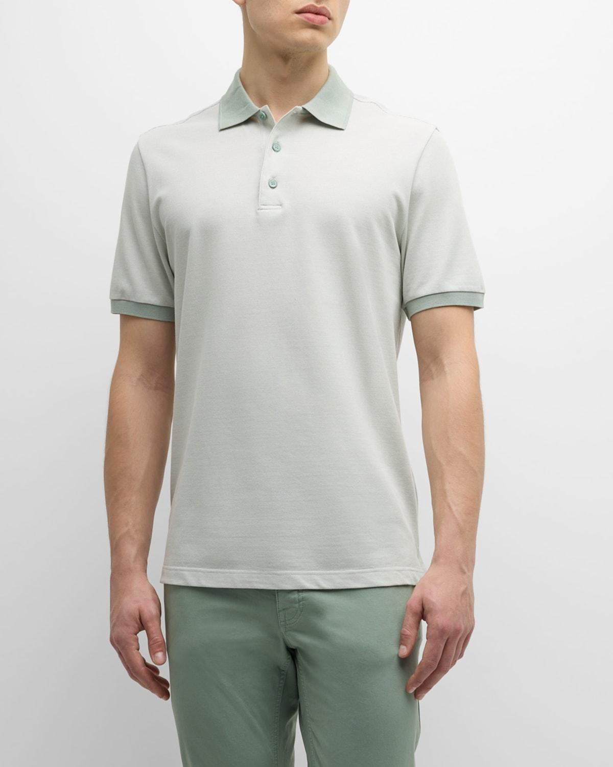 Mens Cotton Polo Shirt Product Image