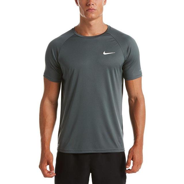 Mens Nike Dri-FIT UPF 40+ Hydroguard Short Sleeve Swim Tee Mineral Blue Product Image