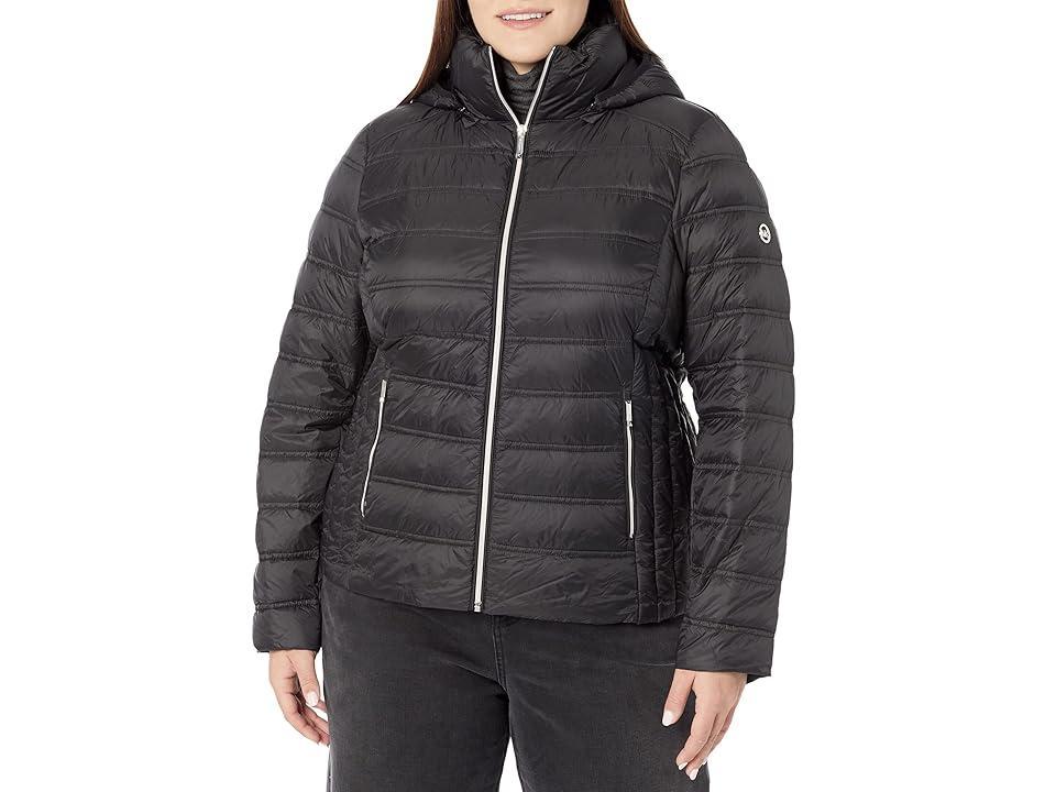 MICHAEL Michael Kors Zip Front Horizontal Quilt Packable Jacket M823157QZ Women's Clothing Product Image