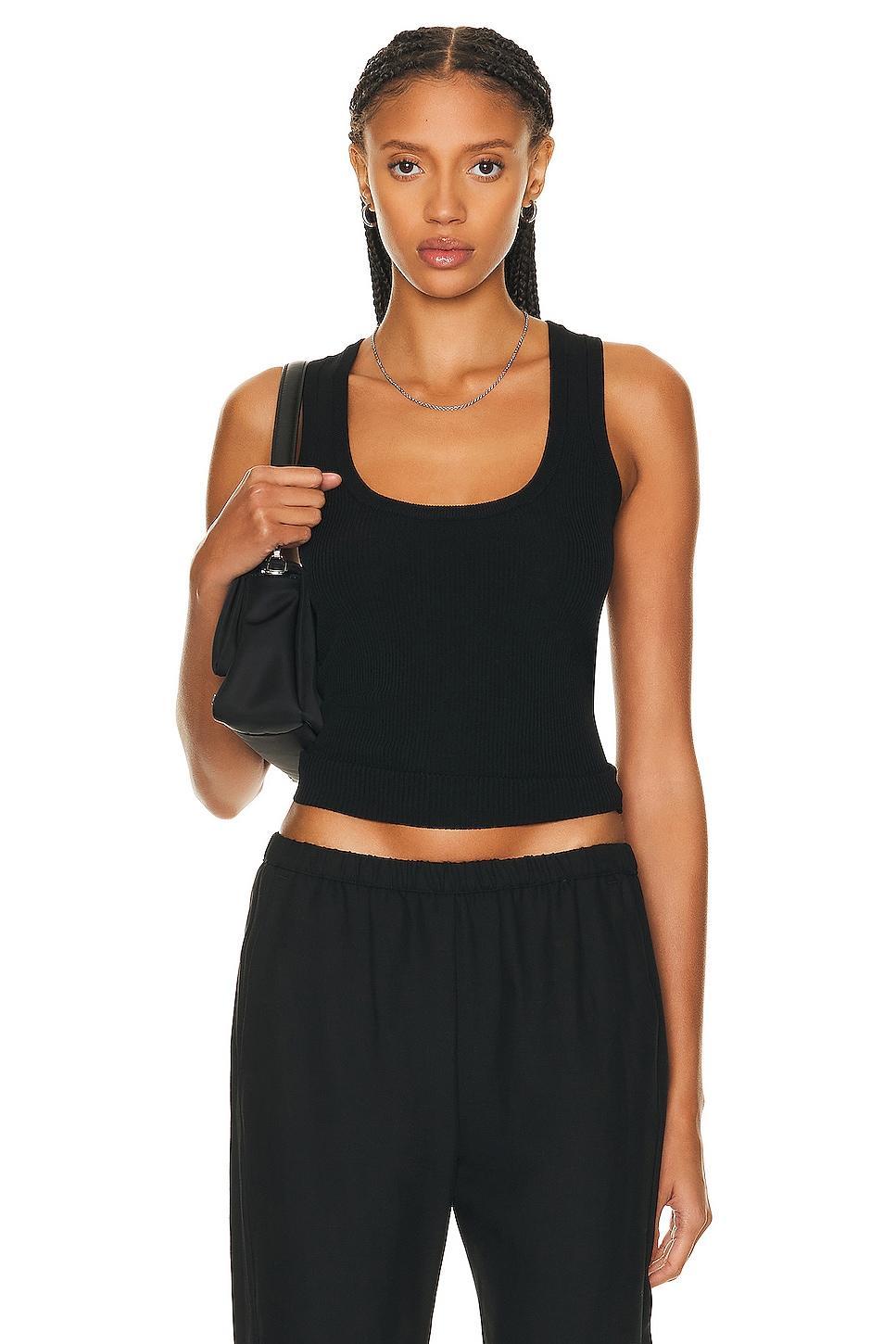 Matteau Ribbed Tank Top Black. (also in 3, 5). product image