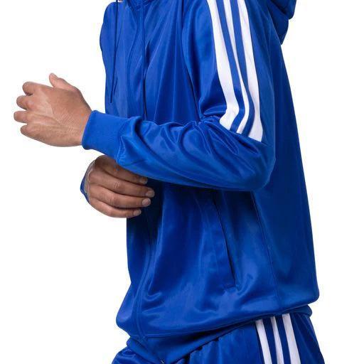 Men's Track Suit with Detachable Hood in Royal Blue Male Product Image