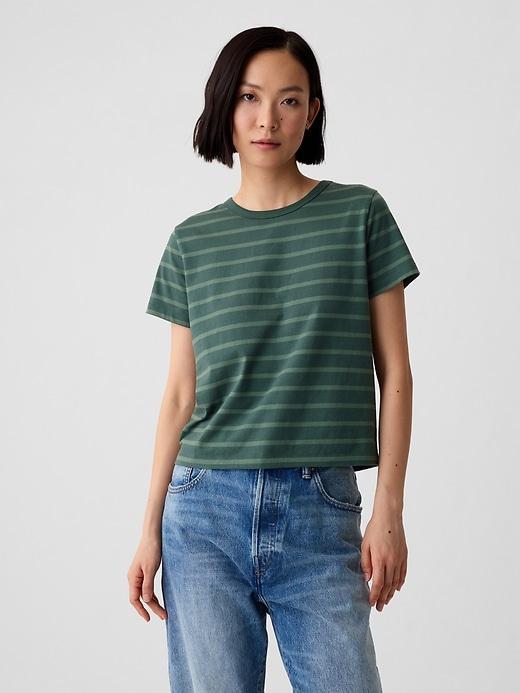 Organic Cotton Vintage Shrunken T-Shirt Product Image