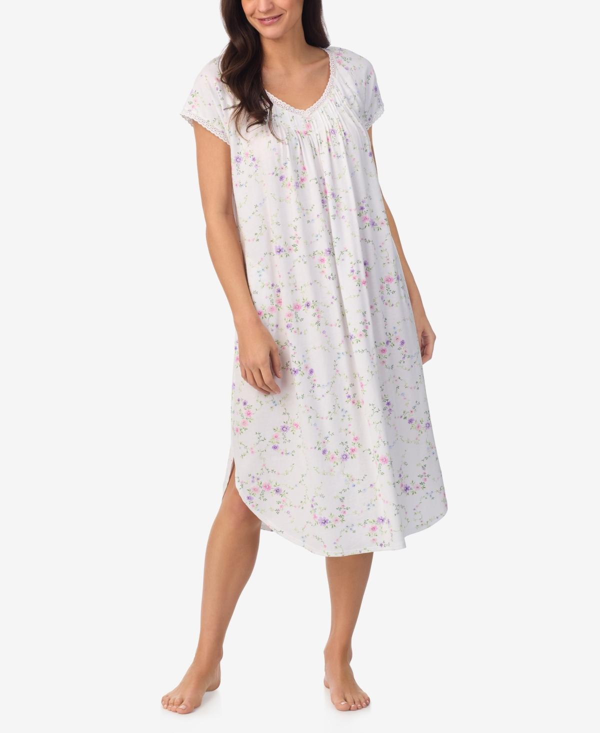 Aria Womens Cap Sleeve Nightgown Product Image