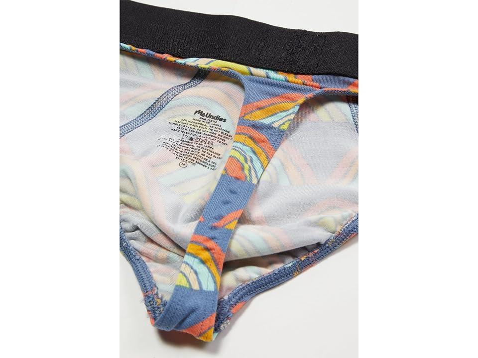 MeUndies Pouch Front Thong (Retro Rainbows) Men's Underwear Product Image