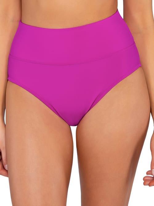 Fold-Over High-Waist Bikini Bottom Product Image