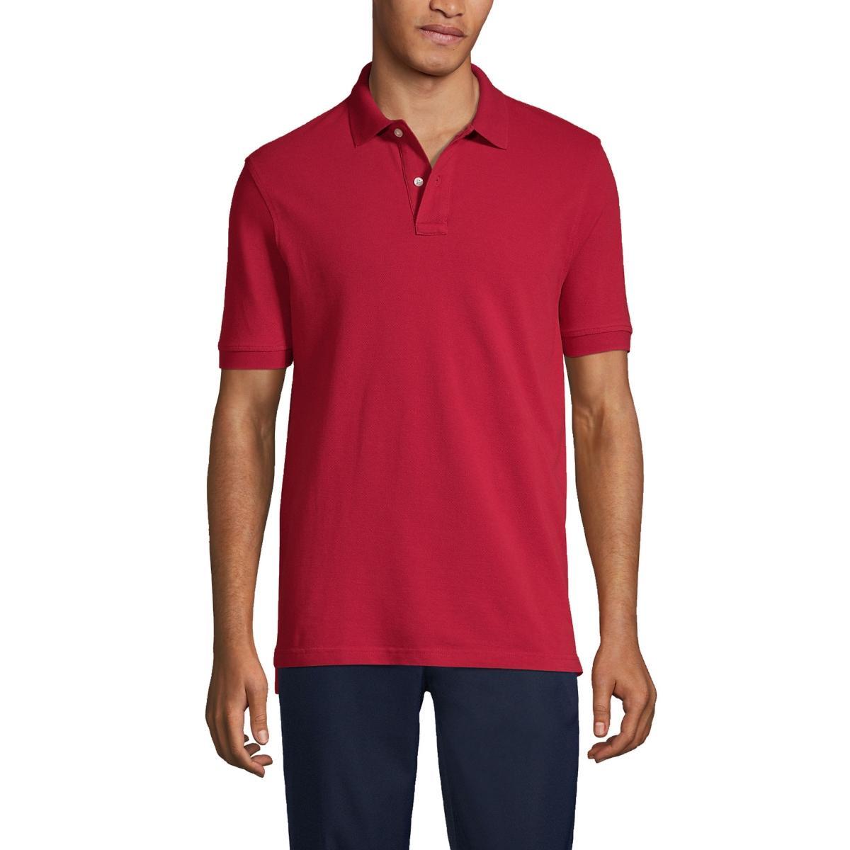 Mens Lands End Short Sleeve Mesh Polo Shirt Product Image