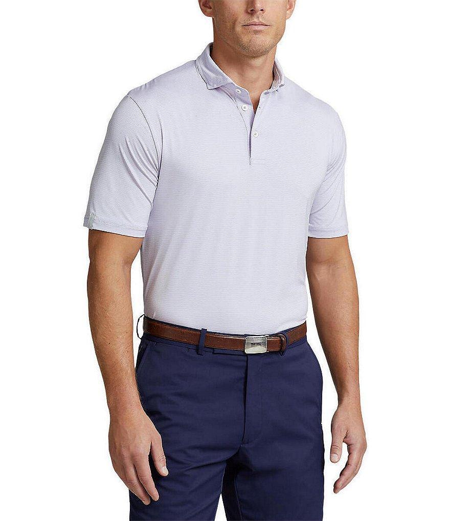 Polo Ralph Lauren RLX Golf Classic Fit Striped Stretch Short Sleeve Polo Shirt Product Image