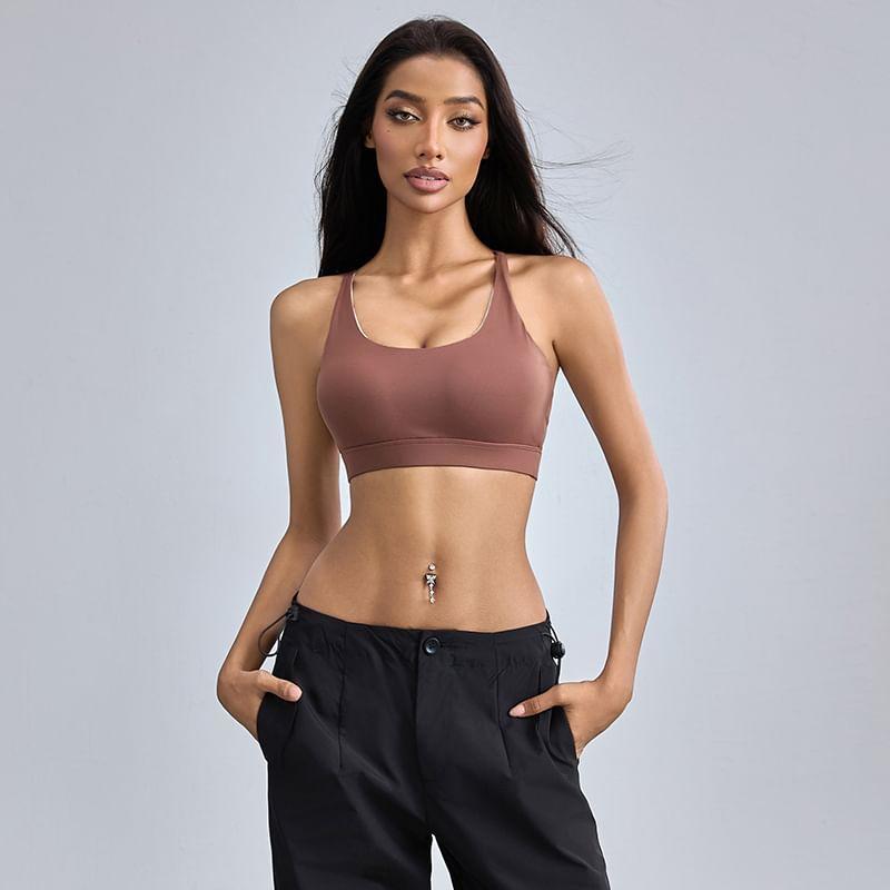 Plain Sports Bra Product Image