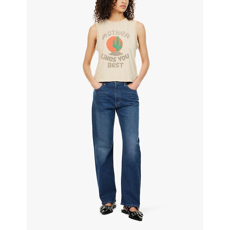 The Ditcher Roller Sneak High Rise Wide Leg Jeans In Cannonball Product Image