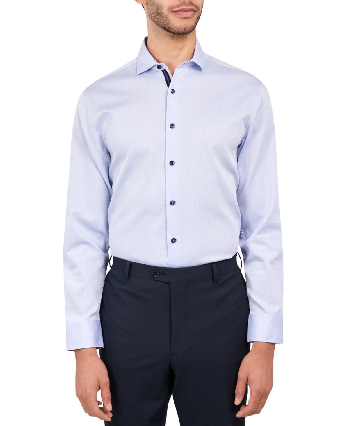 Michelsons of London Mens Regular-Fit Gingham Dot Dress Shirt Product Image