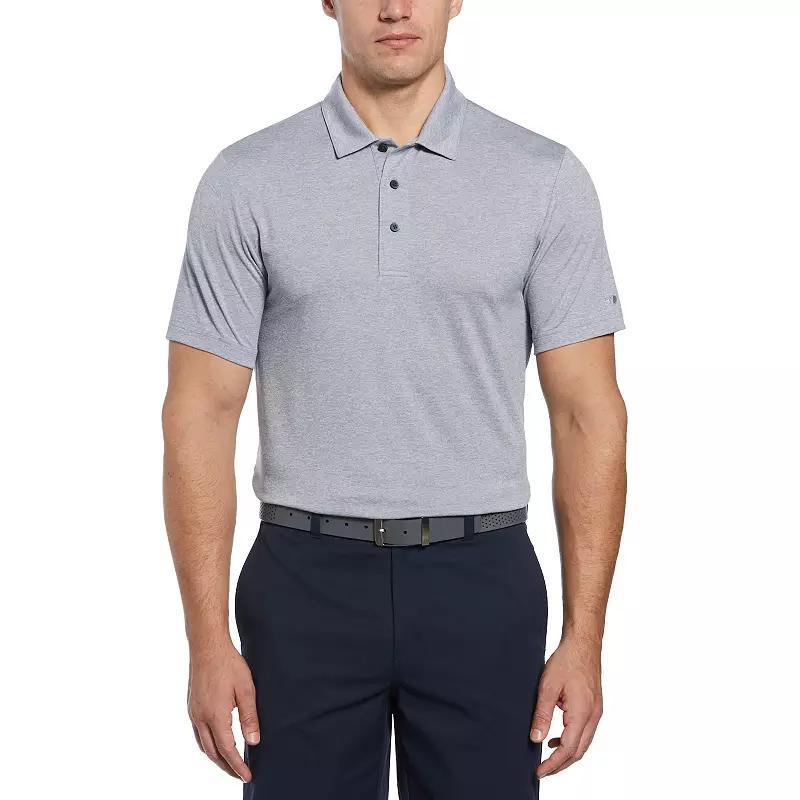 Mens Grand Slam Slim Fit Heather Golf Polo Capri Grey Product Image