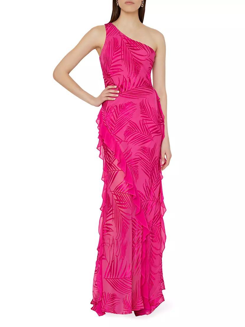 Ryanna Asymmetric Chiffon Gown Product Image