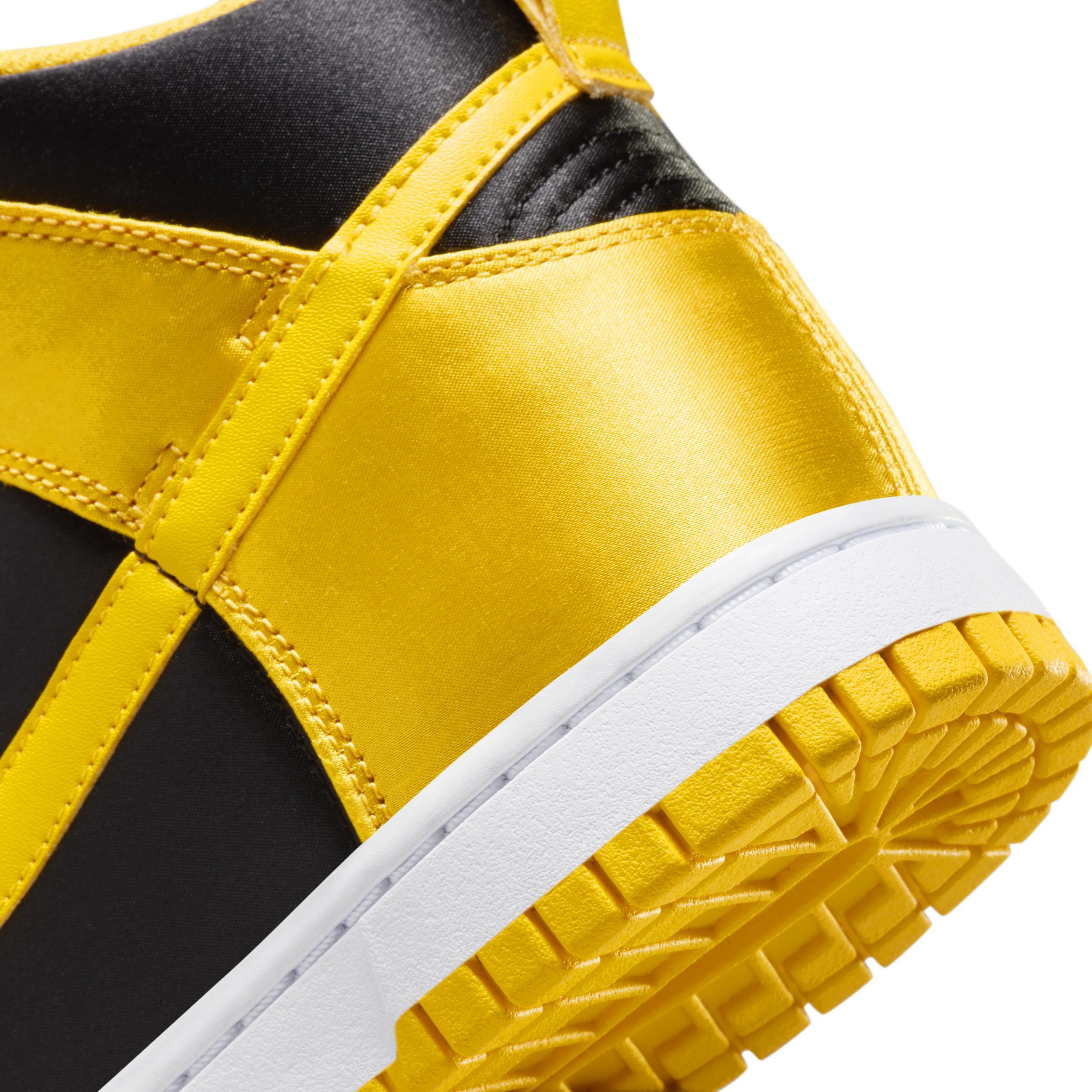 Nike Womens Nike Dunk High - Womens Basketball Shoes Black/Varsity Maize/White Product Image